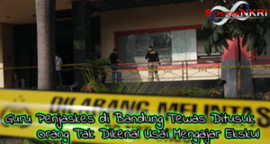 Guru Penjaskes di Bandung Tewas Ditusuk Orang Tak Dikenal Usai Mengajar Ekskul